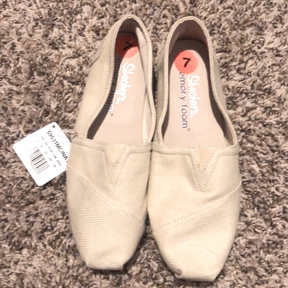 Skechers memory foam shoes.